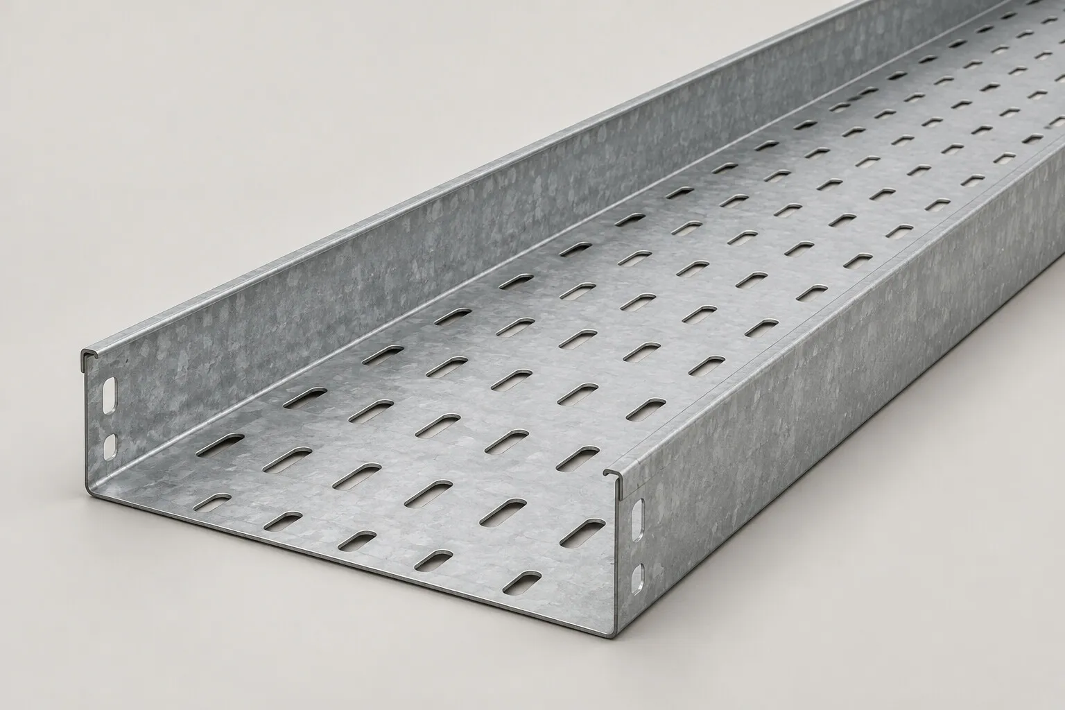 Cable tray perforated hot dip galvanized type U lebar 300 mm